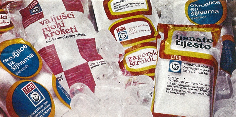 Ledo tijesta asortiman 1980ih
